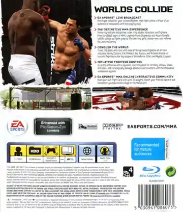 EA Sports MMA (USA) box cover back